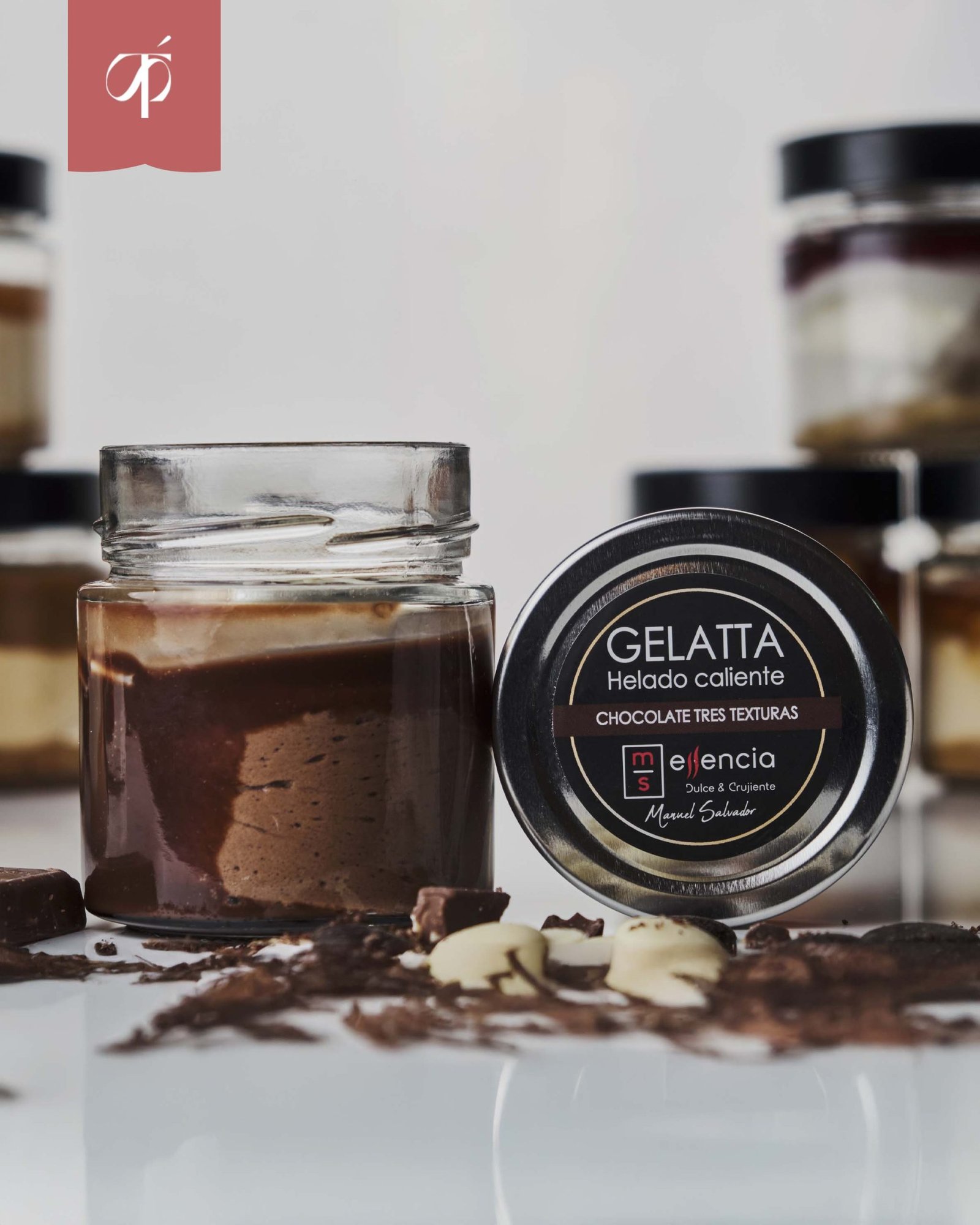 Helado Caliente de Chocolate con Tres Texturas Congelado Caja 12 uds
