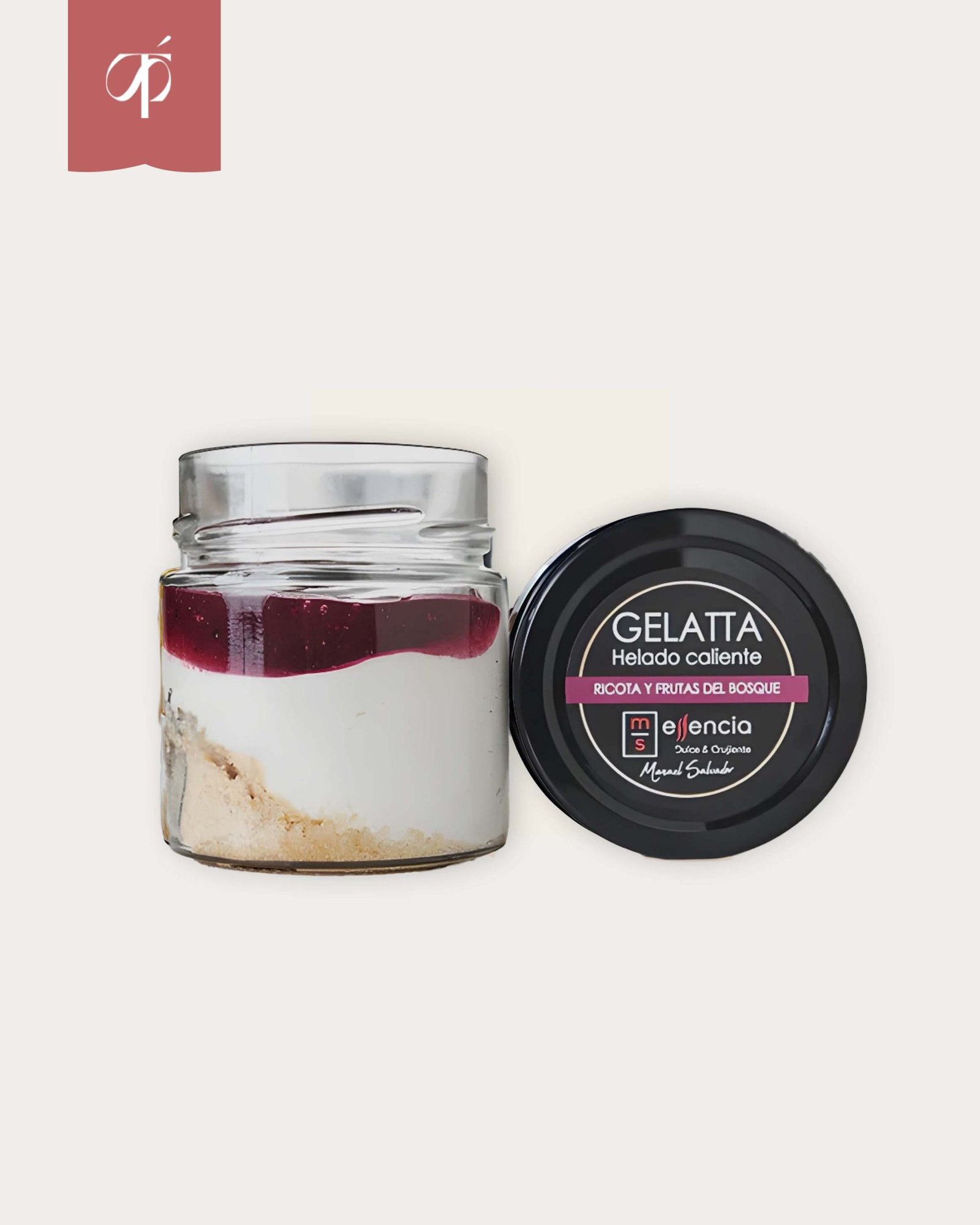 Helado Caliente de Ricotta con Frutos del Bosque Congelado Caja 12 uds