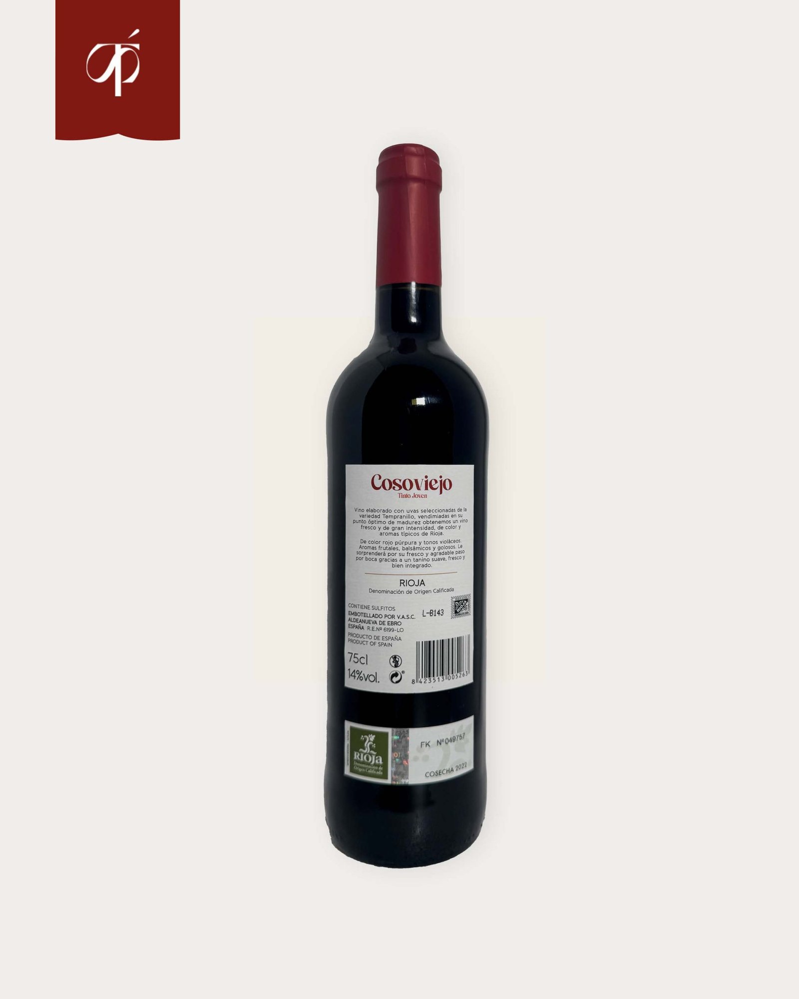 Vino Tinto Joven D.O. Rioja