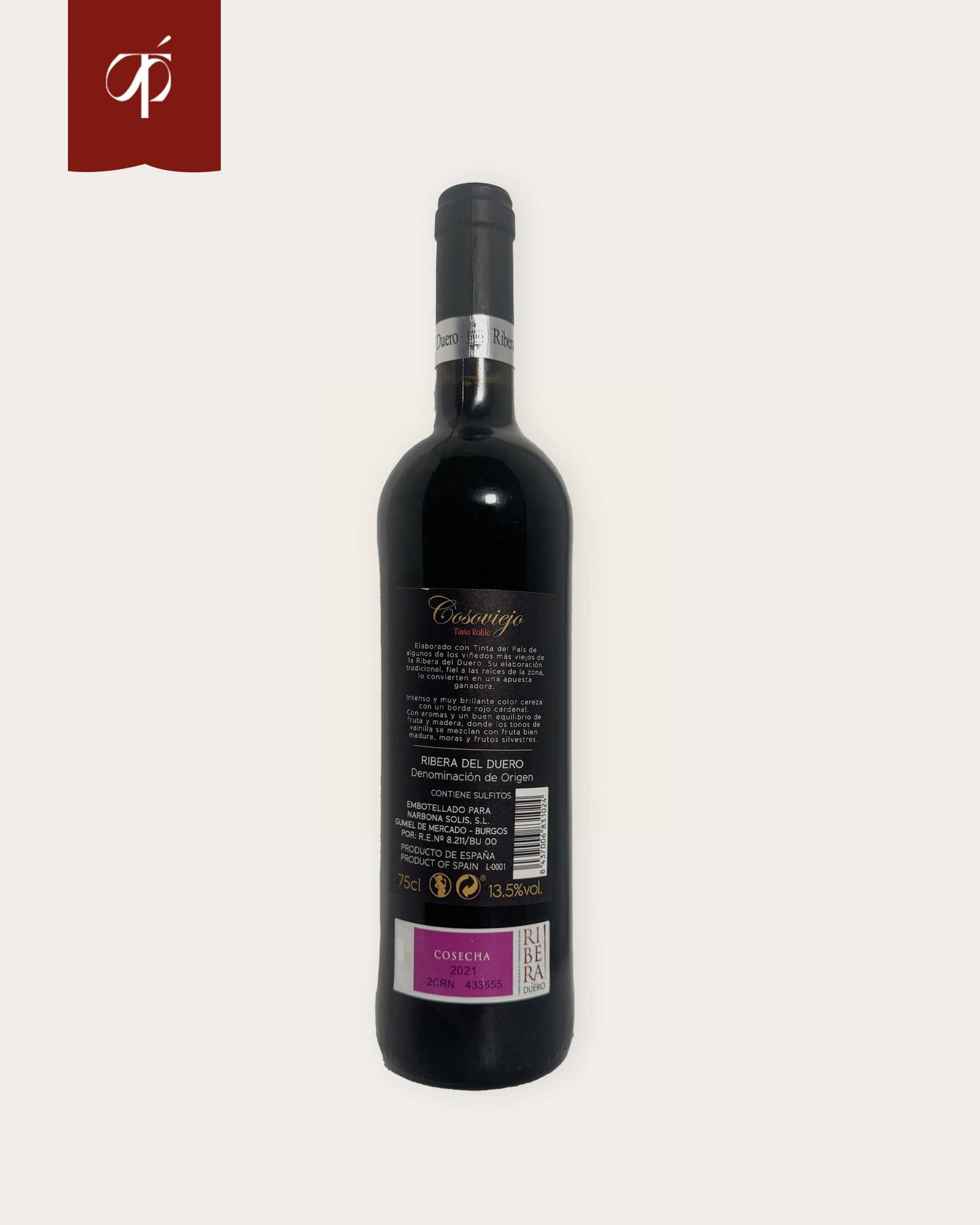 Vino Tinto Roble 2021 D.O. Ribera del Duero