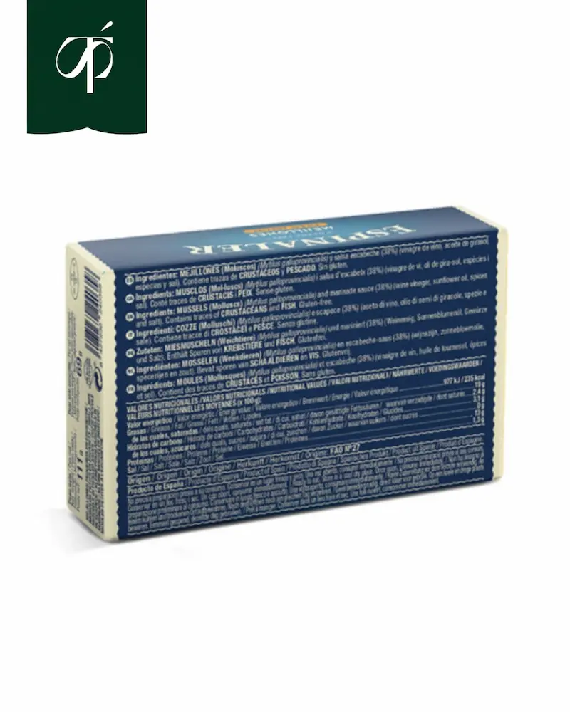 MEJILLON ESCABECHE RR 120 14/16 PZ ESPINALER